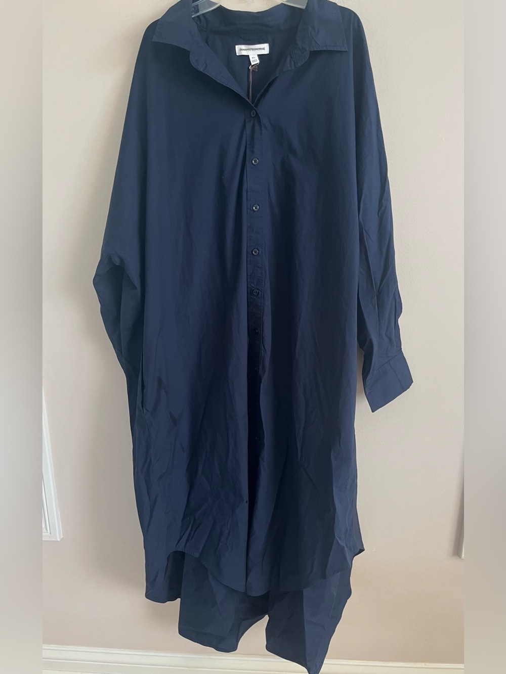 NWT-Banana Republic Navy  Midi Shirt Dress, Extra Large